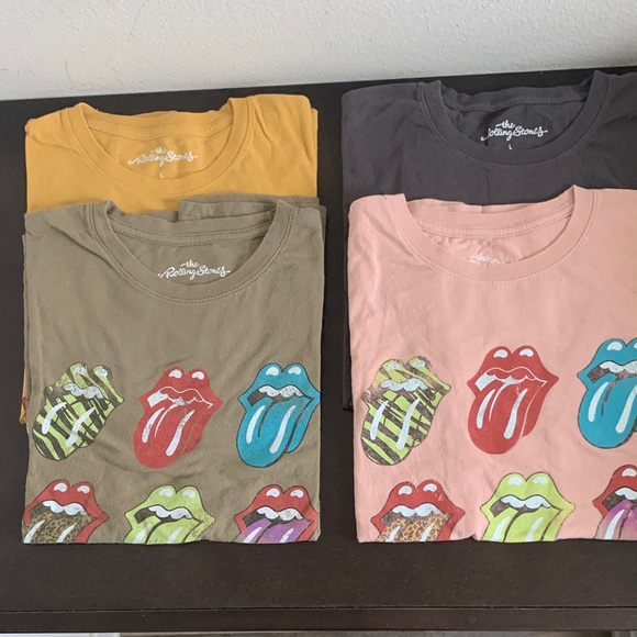 The Rolling Stones Short Sleeve Tees - Multicolor Set of 4. - Picture 6 of 7